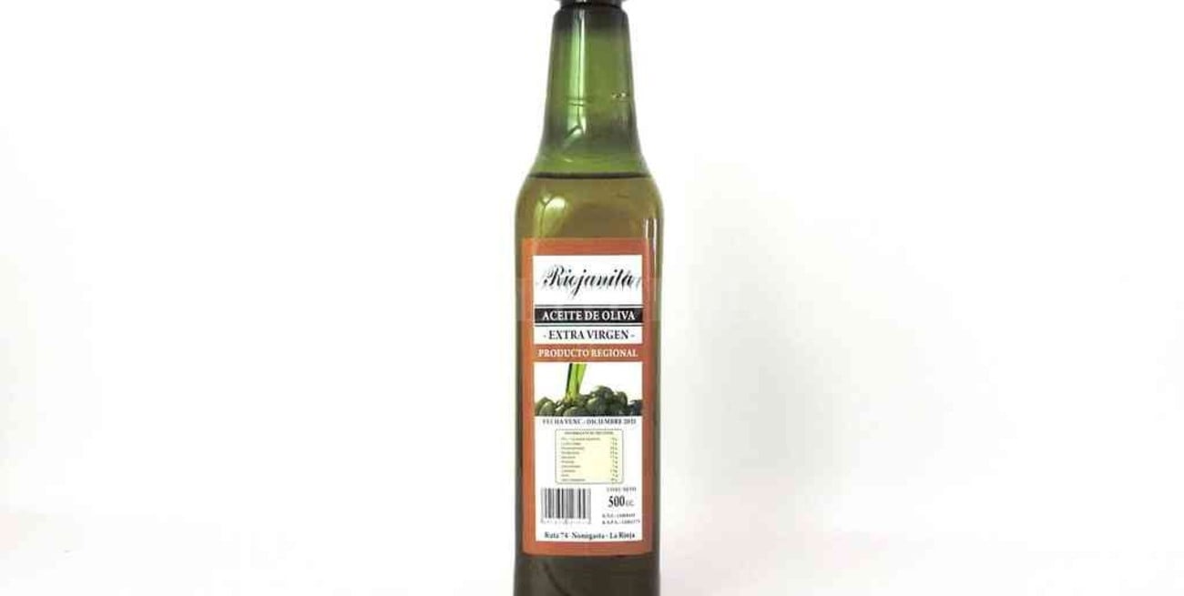 La Assal estableció un alerta alimentaria sobre la "Aceite de oliva", marca Riojanita