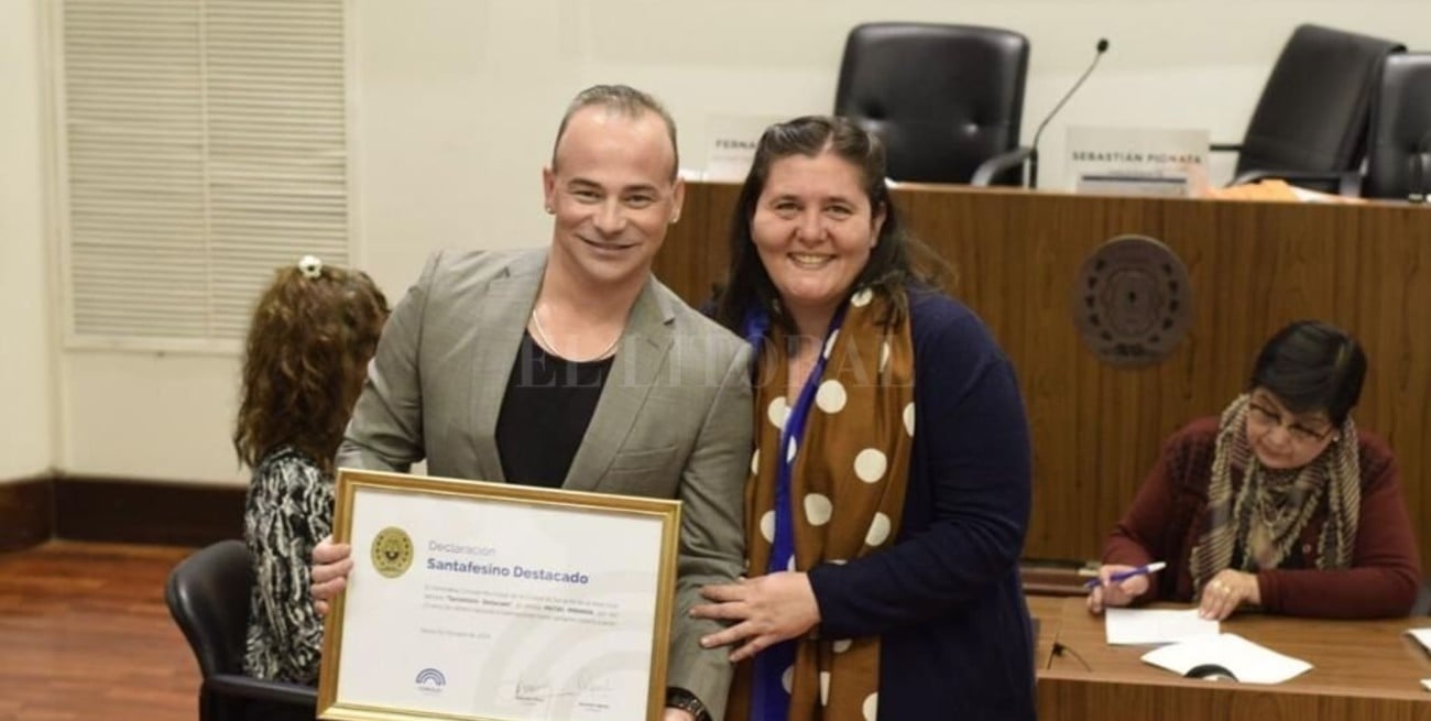 Matías Miranda fue declarado "Santafesino destacado"