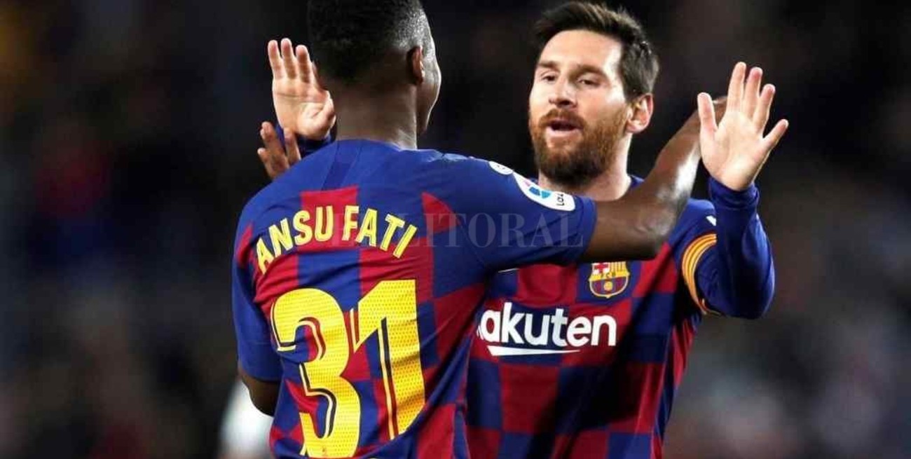 "Todos soñamos con jugar con vos", el mensaje de despedida de Ansu Fati a Messi