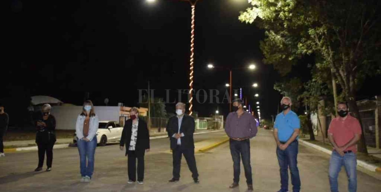 Se inauguró el boulevard Belgrano en Timbúes