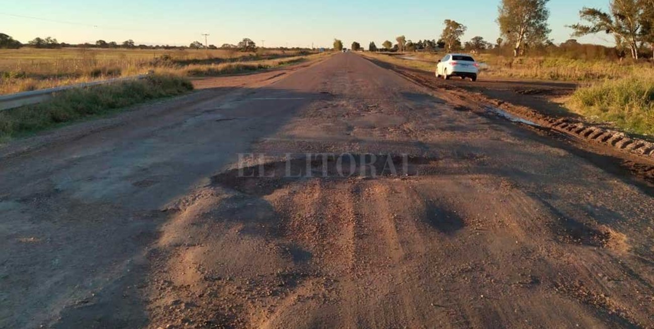 Varios tramos de las rutas 95 y 2 se encuentran en muy mal estado