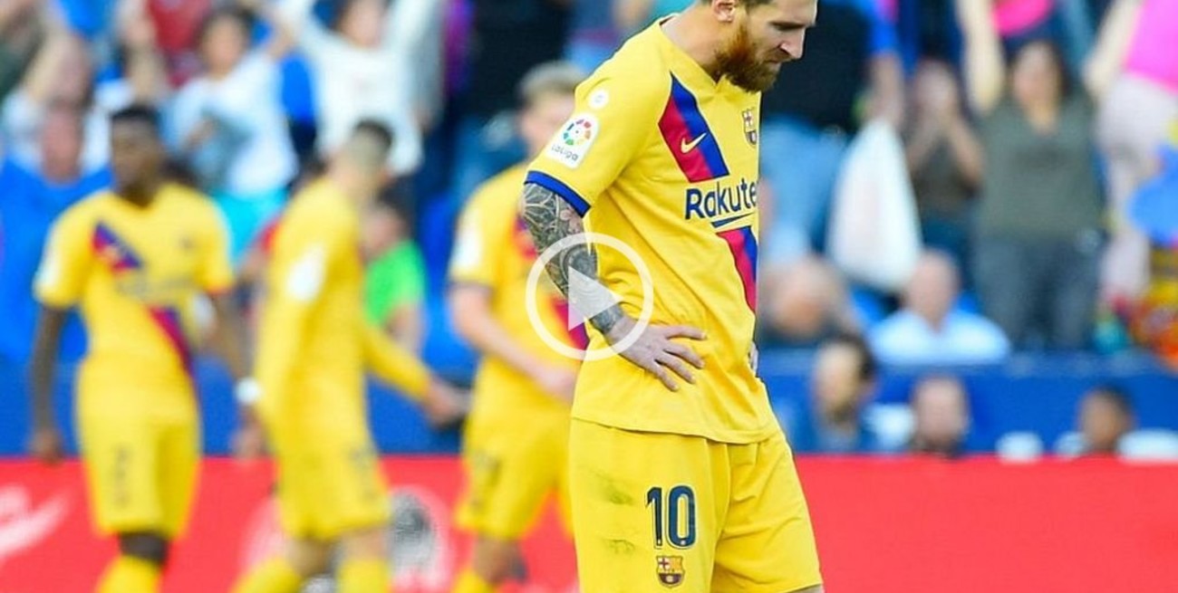 Messi hizo un gol pero Barcelona cayó ante Levante