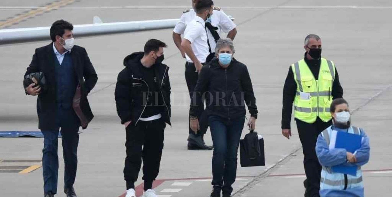 Lionel Messi hizo un viaje relámpago a Buenos Aires para tramitar sus vacaciones en Estados Unidos