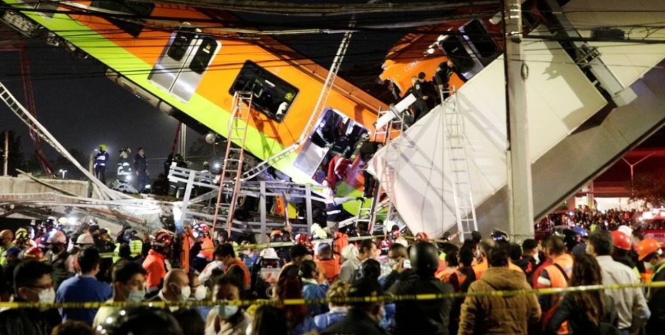 Se confirmaron 23 fallecidos tras el desplome en la Línea 12 del Metro en México