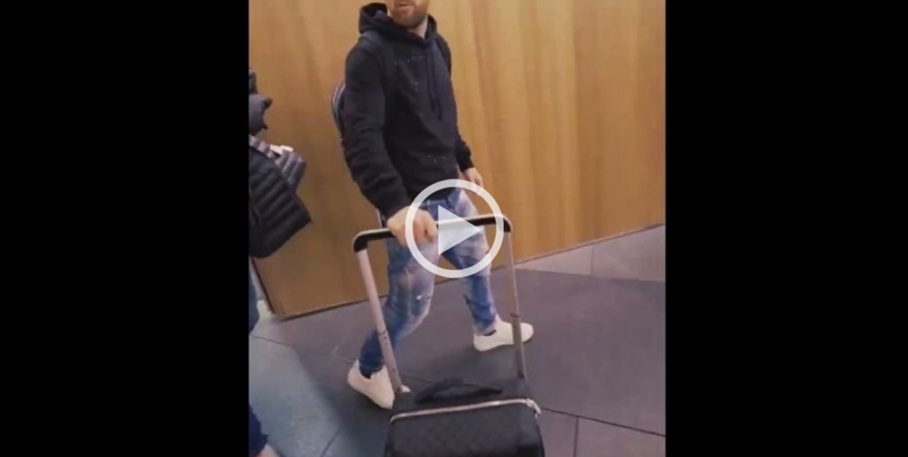 Video: Messi llegó a la concentración de la Selección Argentina