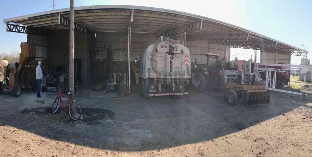 Las obras del nuevo corralón comunal de Humboldt ingresan en la última etapa