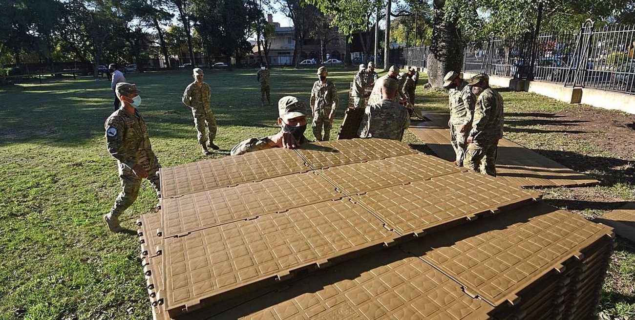 Con 40 camillas para pacientes no Covid, el hospital de campaña estará en el Liceo Militar