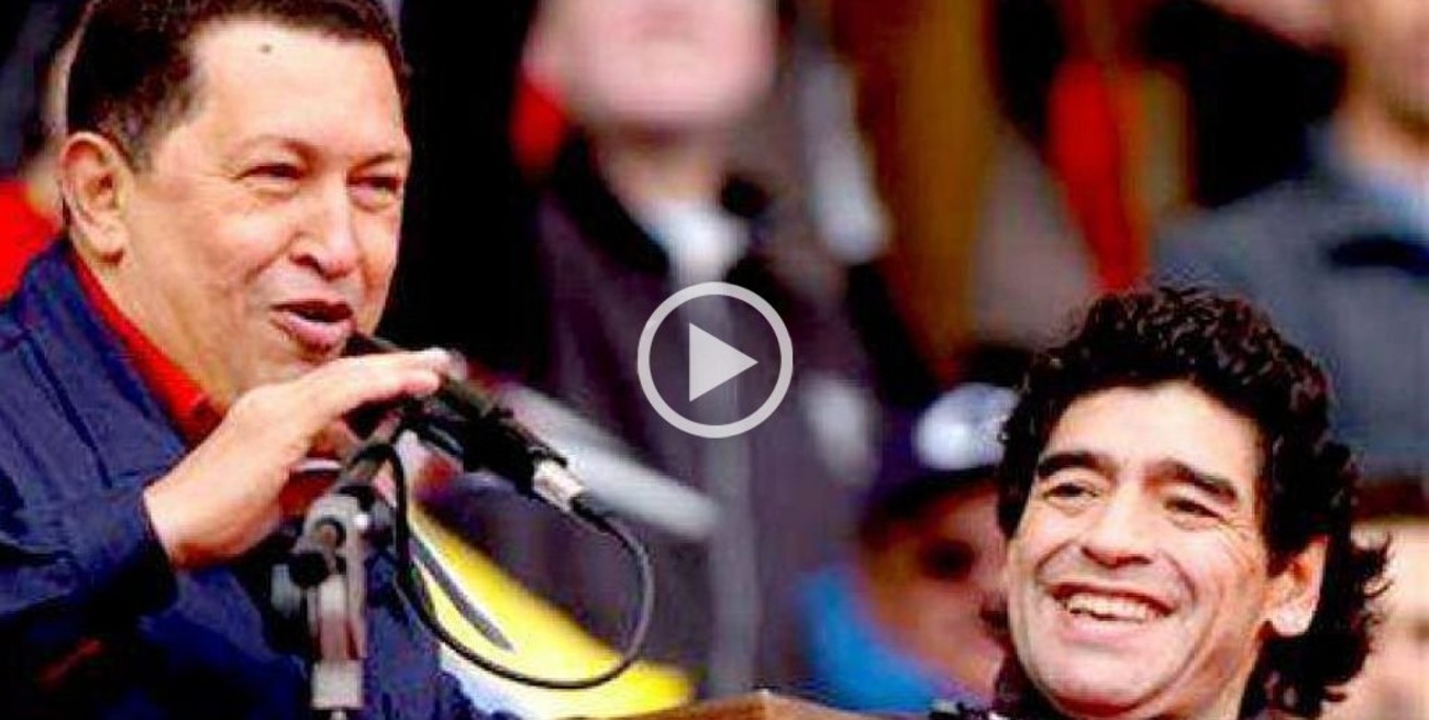 El día que Diego acompañó a Hugo Chávez para "echar" a George Bush