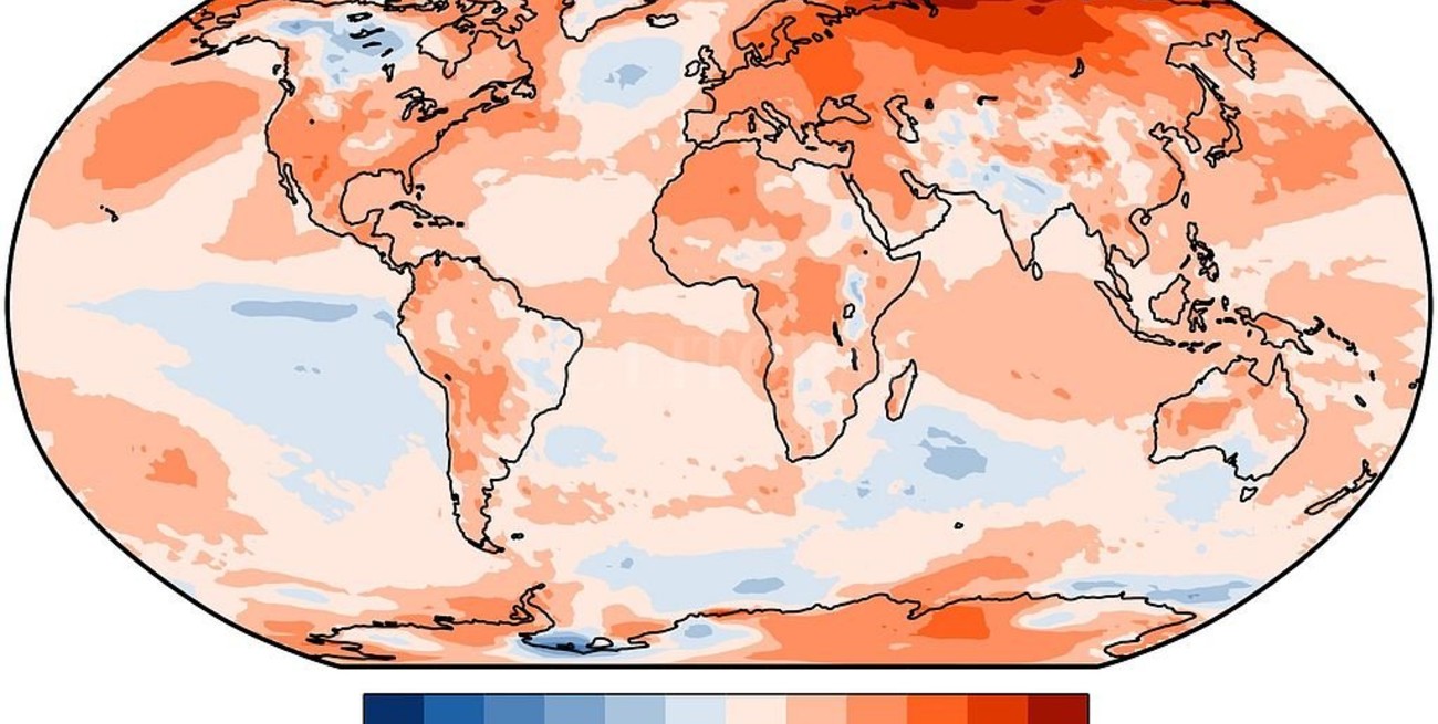 Afirman que 2020 fue el año más cálido junto al 2016 en la última década