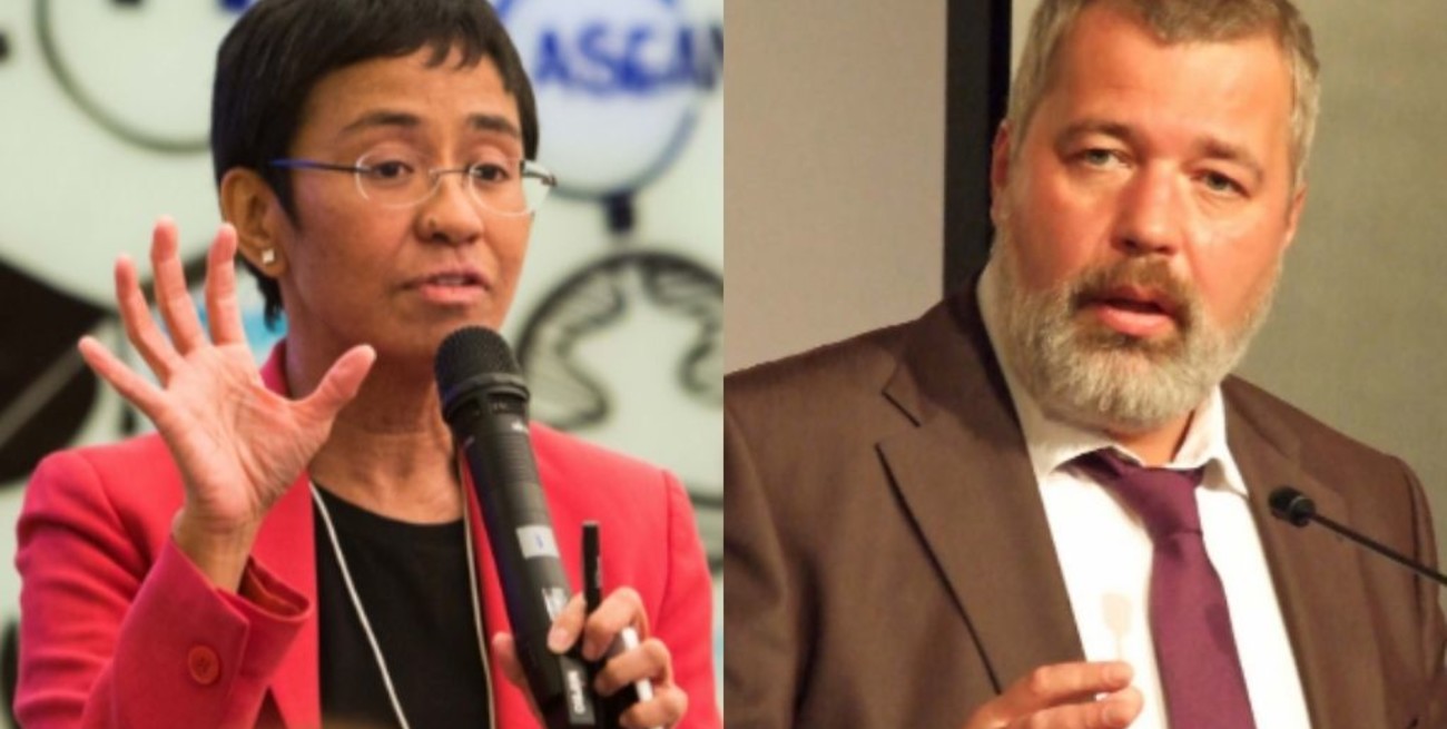Premio Nobel de la Paz para los periodistas Maria Ressa y Dmitry Muratov