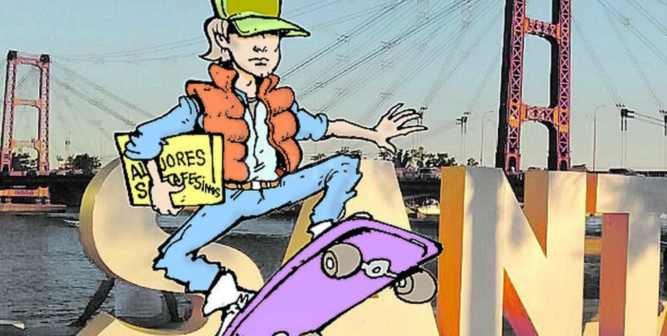 Humor: Marty Mc Fly pasó por Santa Fe 