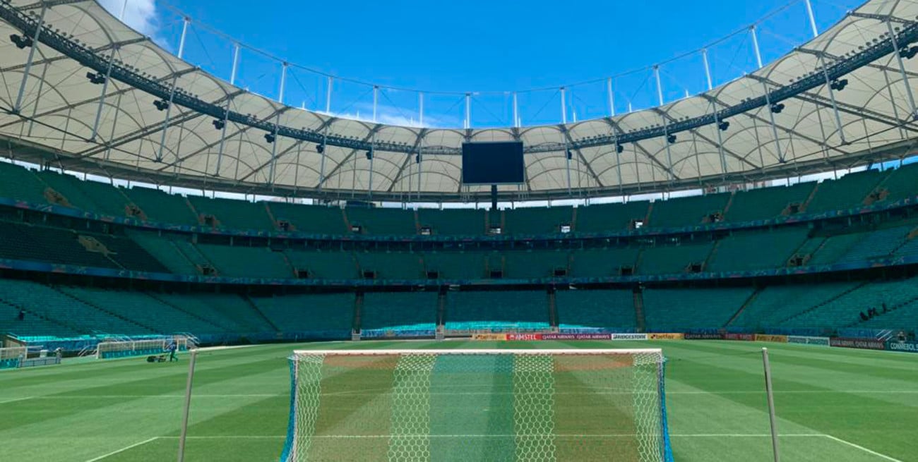 Ultiman los detalles en el Fonte Nova, estadio donde jugará Unión ante el Bahía
