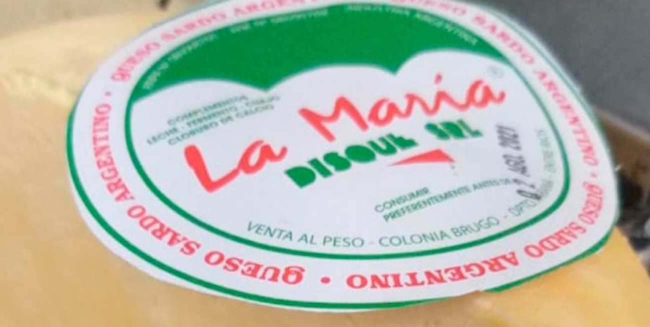 ASSAL estableció una alerta alimentaria sobre el producto "Queso Sardo Argentino marca La María"