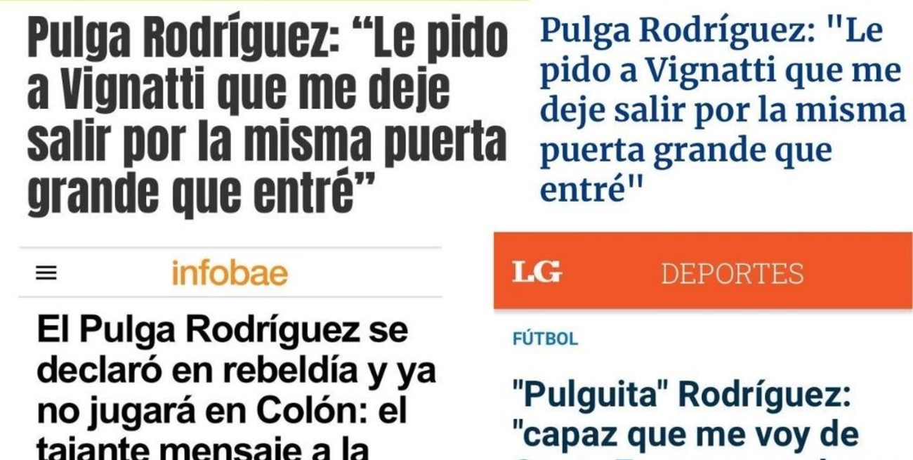 Las repercusiones de las declaraciones del "Pulga" Rodríguez a El Litoral