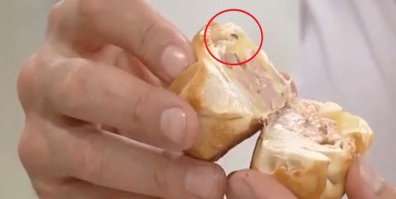 Apareció un bicho en una empanada cocinada en "Morfi, todos a la mesa"