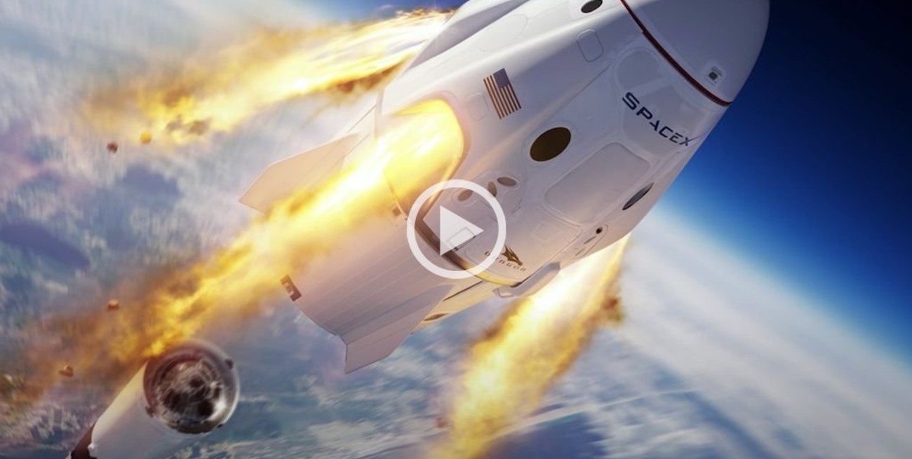 En vivo: El acople de la nave Crew Dragon con la Estación Espacial Internacional 