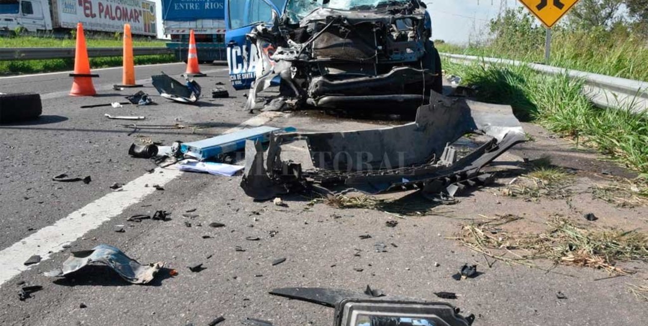 Fuerte choque en la Ruta Nacional 168