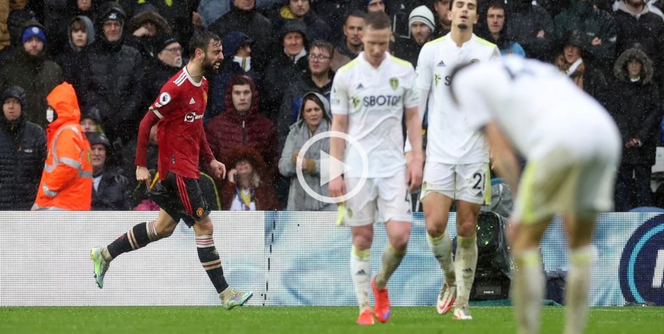 Leeds de Bielsa no pudo con Manchester United y cayó por 4 a 2