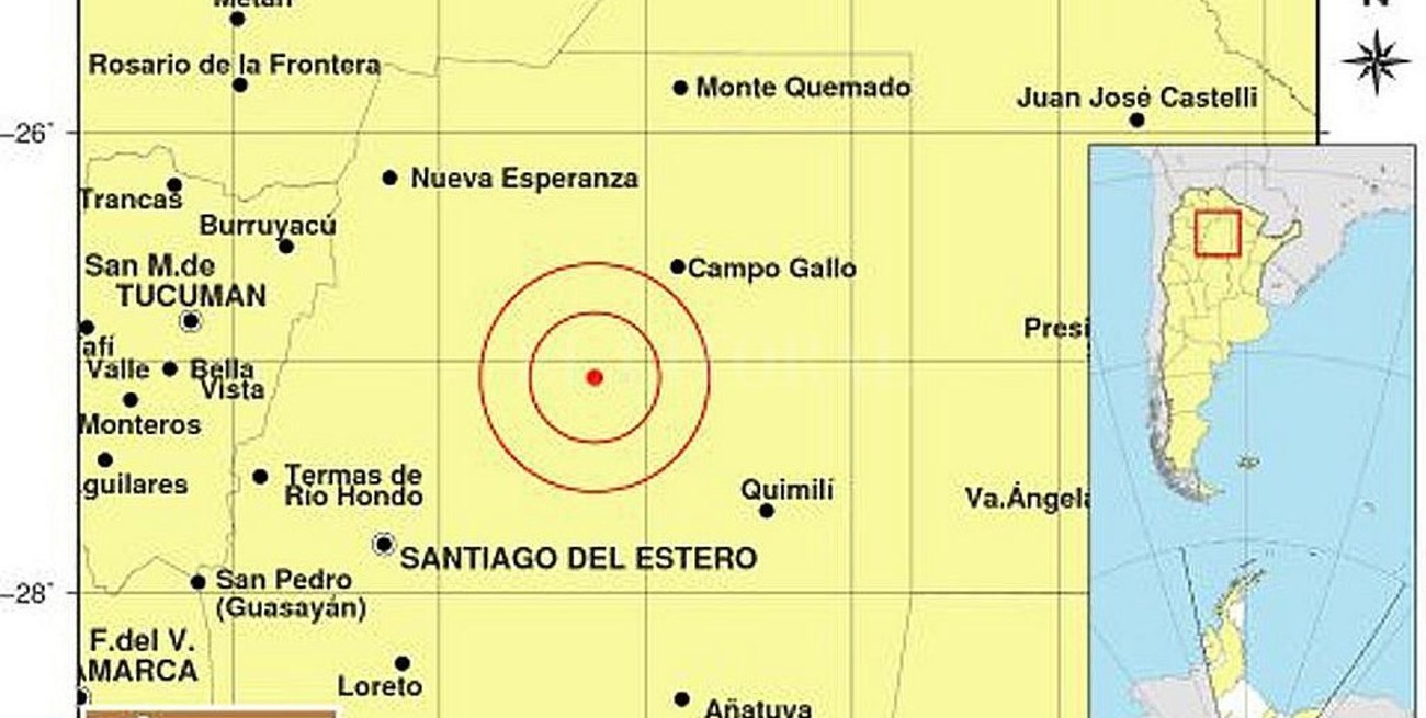Sismo de 6.1 en Santiago del Estero