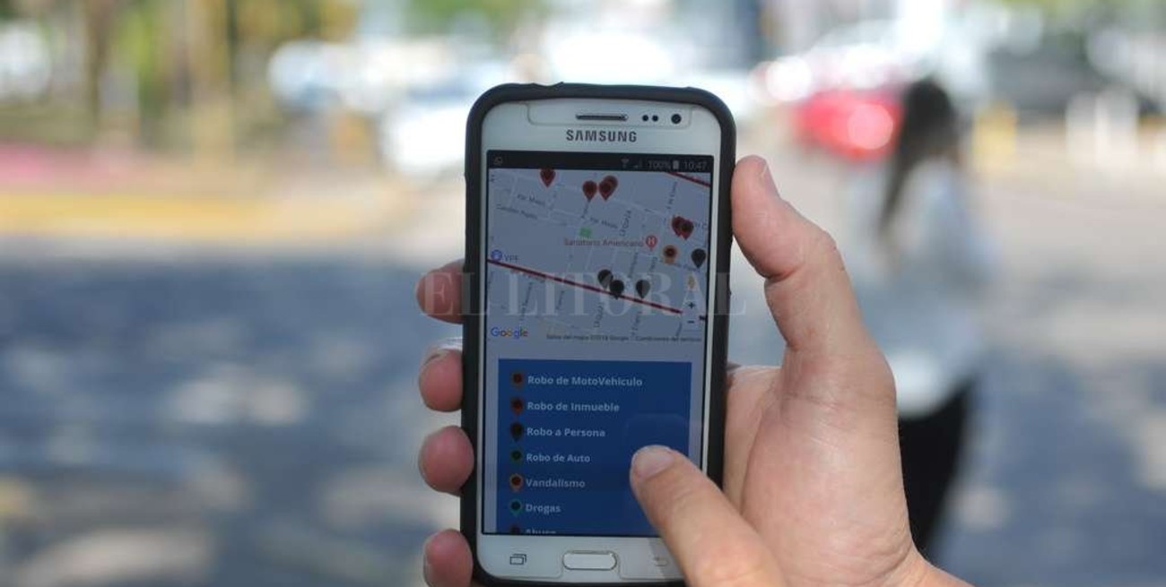 Vecinos crearon la app del delito