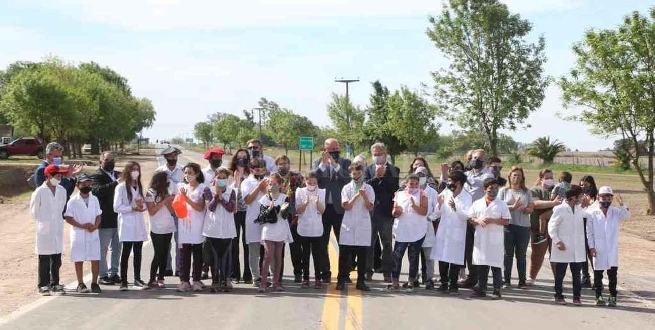 Habilitaron las obras de pavimentación en la Ruta Nº 22-S