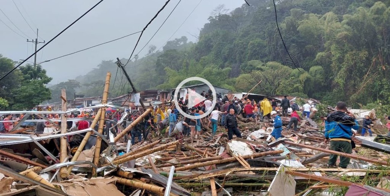 Colombia: crece el número de víctimas por el deslizamiento de tierra fatal en el oeste de Colombia