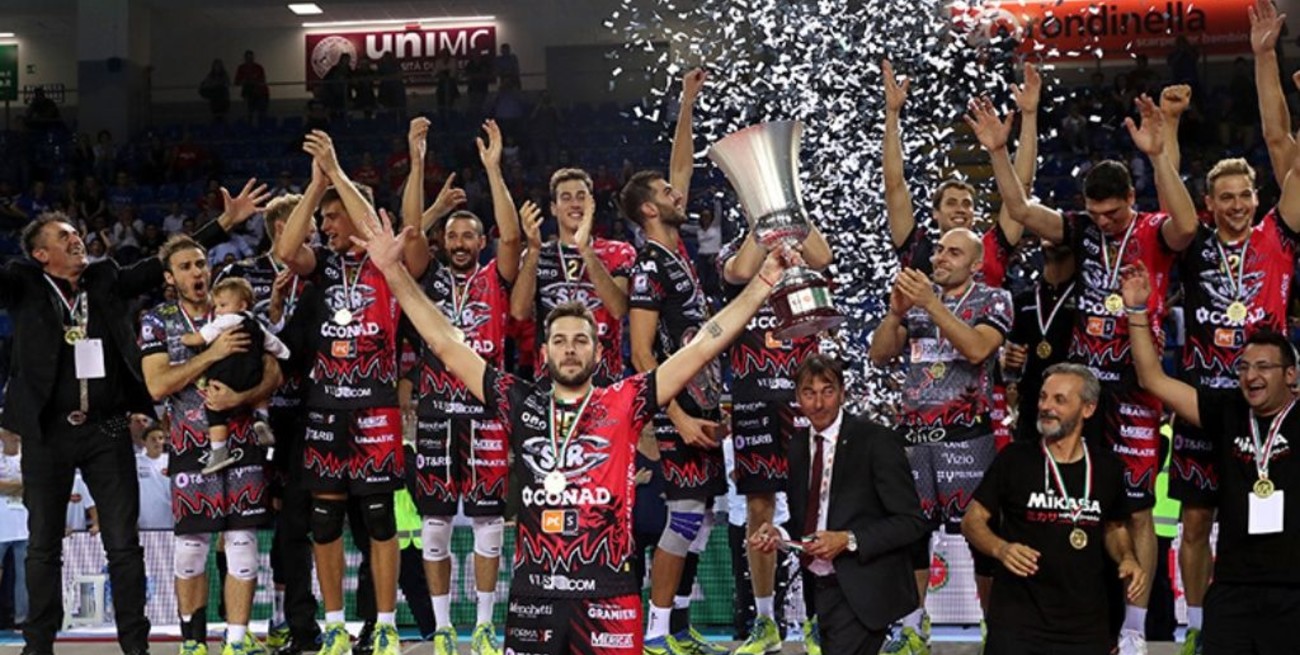 El santafesino De Cecco salió campeón de la Supercopa de Italia con Perugia