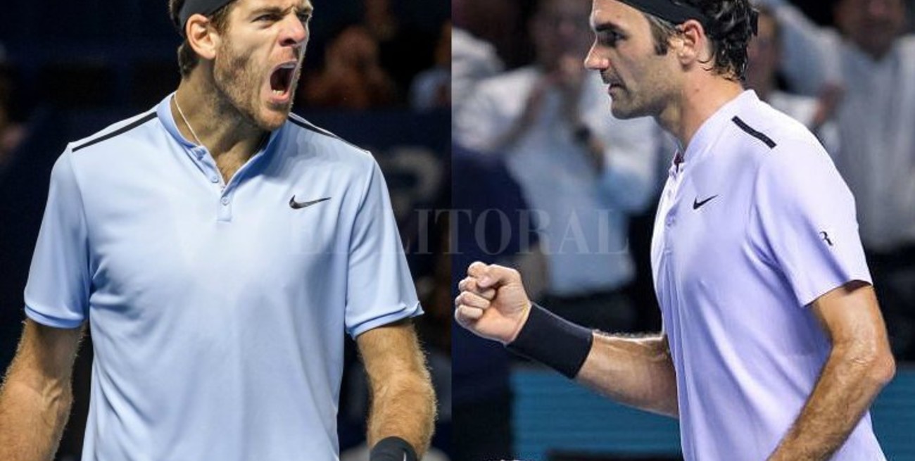 Del Potro y Federer, el duelo del día