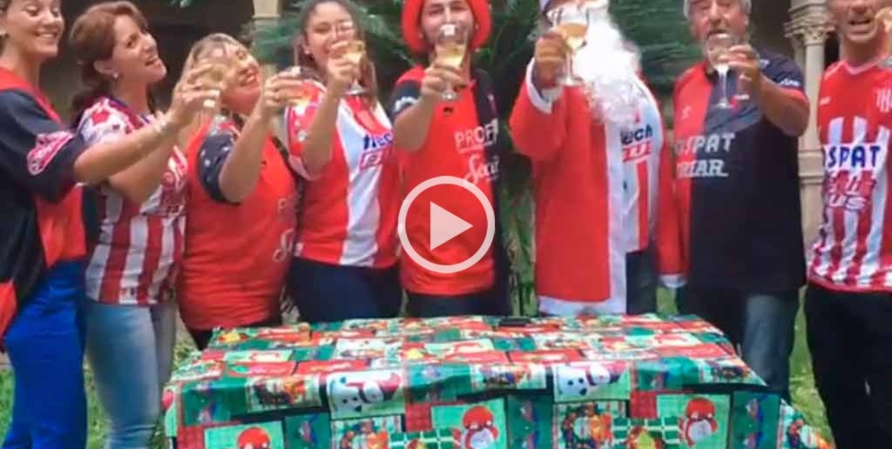 El mensaje navideño de hinchas de Colón y Unión juntos