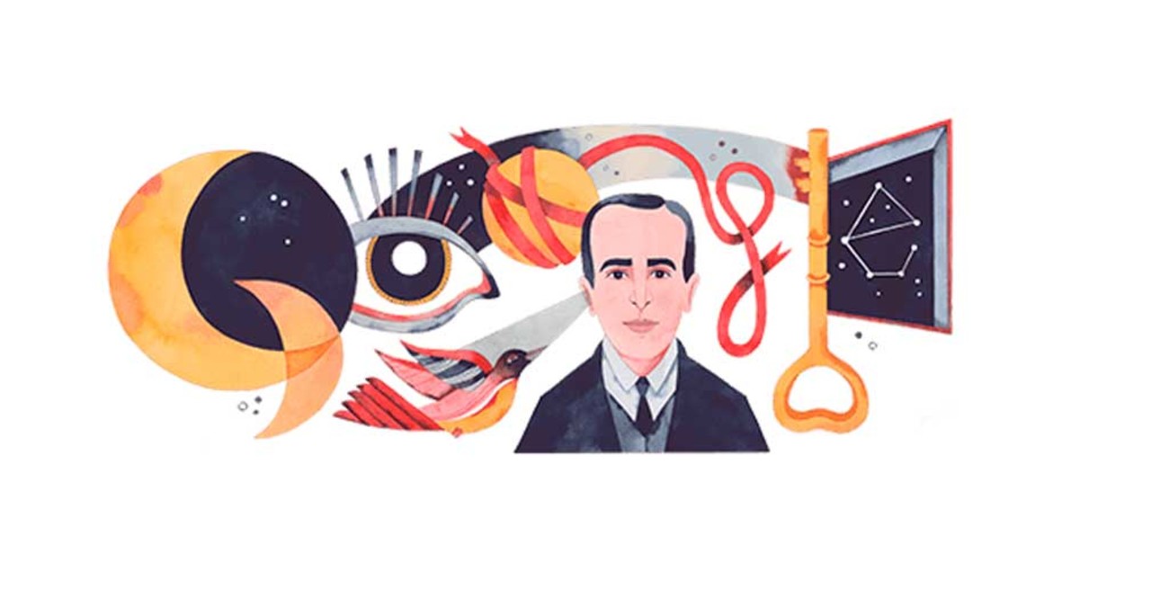 Vicente Huidobro, el poeta chileno al que Google homenajea con su doodle