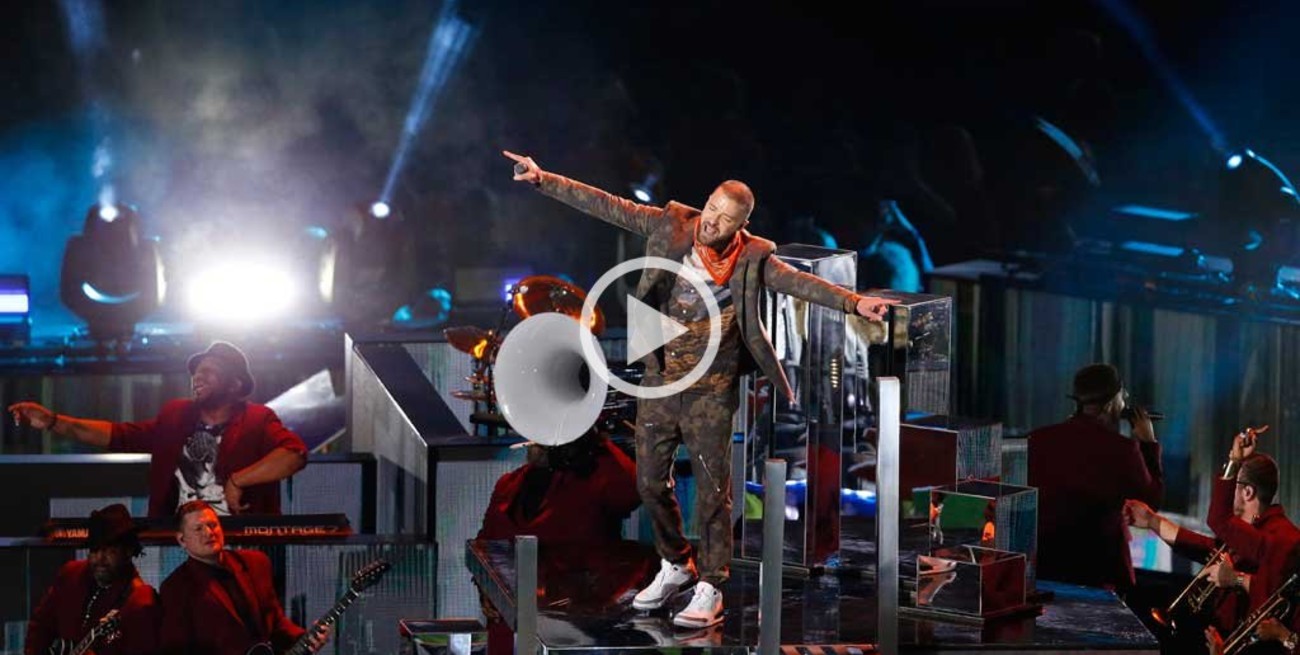 Justin Timberlake homenajeó a Prince en el show del Super Bowl