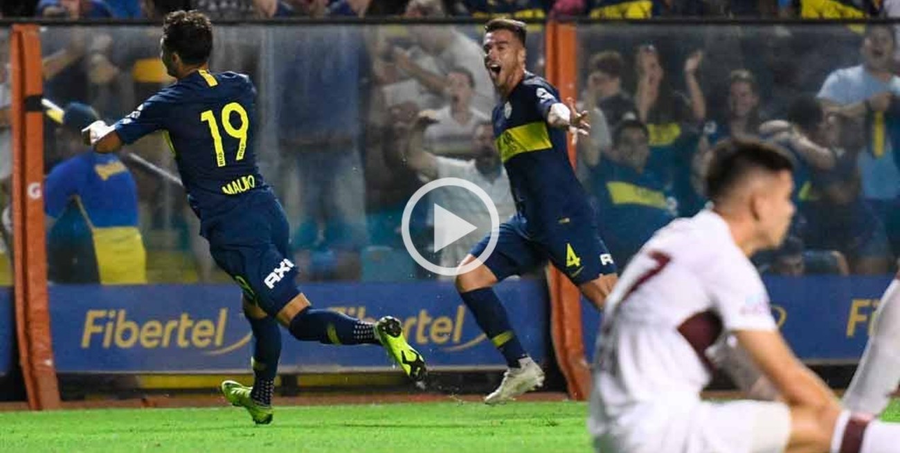 Boca le ganó a Lanús y no se baja de la lucha por el torneo