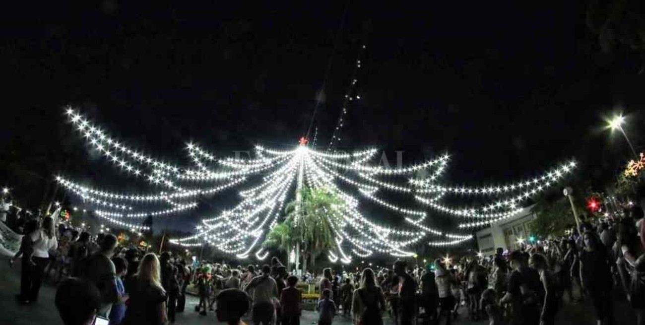Rosario pidió paz: con ese mensaje se encendieron las luces del tradicional árbol de Navidad