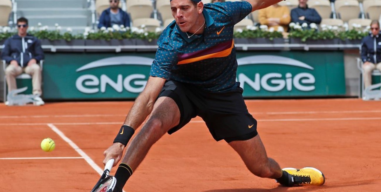Del Potro va por el pasaje a cuartos de final en Roland Garros