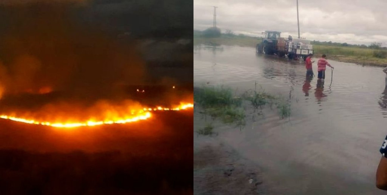 El gobierno asiste a Neuquén por incendios forestales y a Chaco por inundaciones
