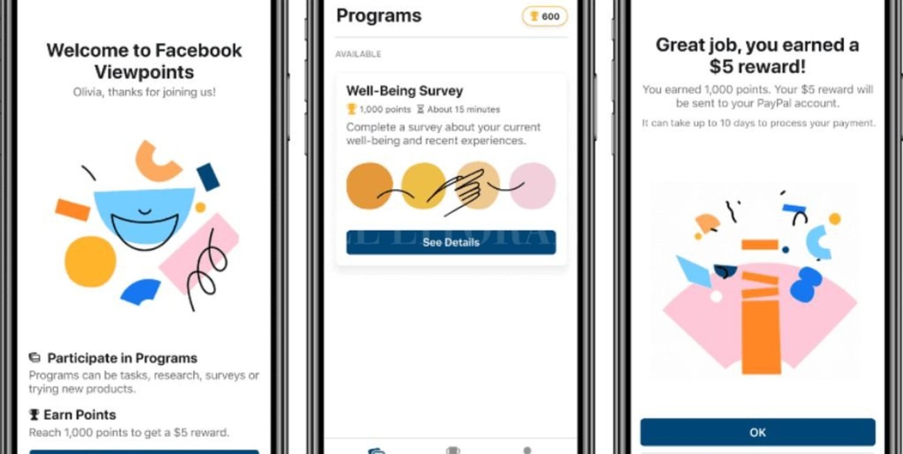 Viewpoints: la nueva App de Facebook que "paga" por responder encuestas