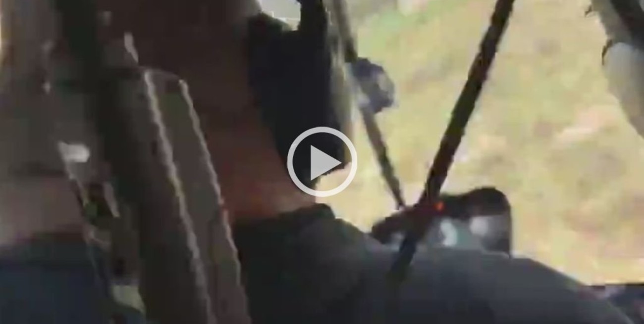 Videos: Filmaron desde adentro el accidente de un helicóptero en Mendoza