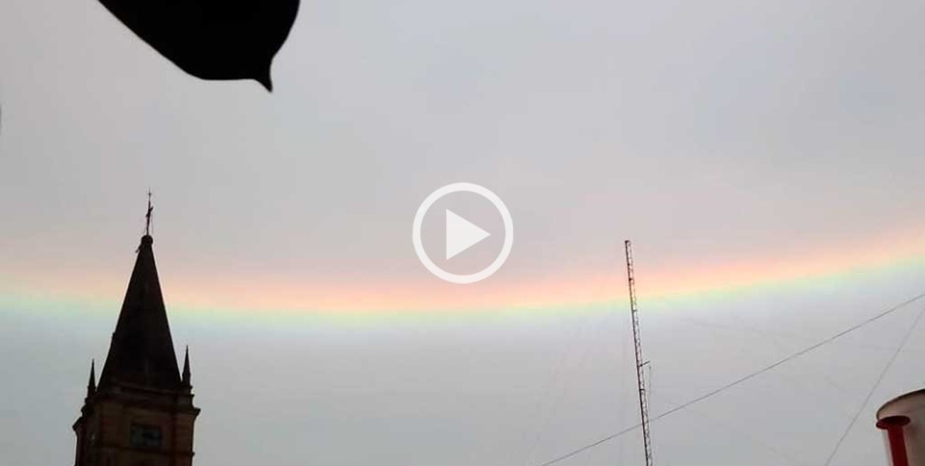 Video: sorpresa en el interior santafesino por un doble halo solar similar a un arco iris