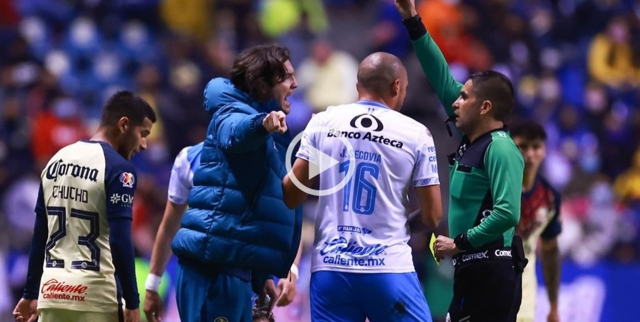 Video: Santiago Solari se expone a una dura sanción por su expulsión en el fútbol mexicano 