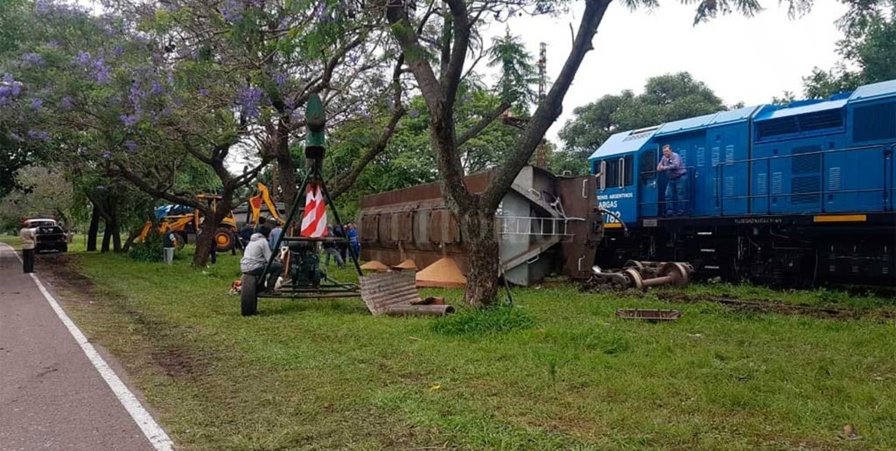 Volvió a descarrilar el tren en la ciudad de Santa Fe
