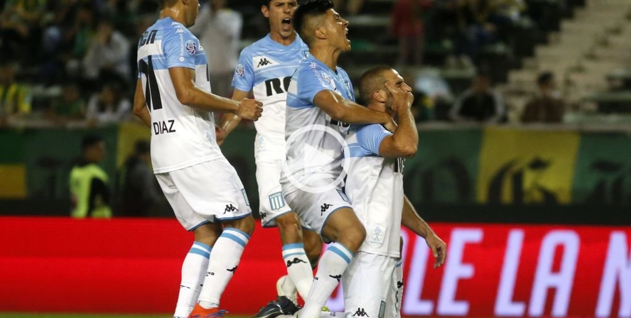 Racing derrotó a Aldosivi y volvió a ser el único líder de la Superliga