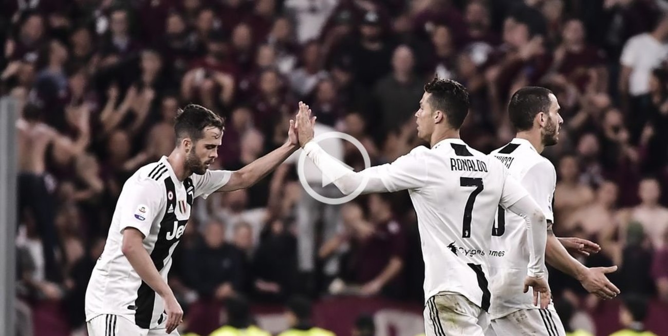 Cristiano Ronaldo evitó la derrota de Juventus en el clásico con Torino