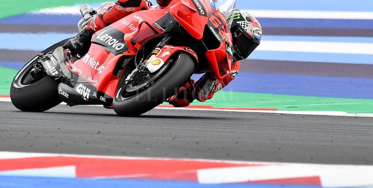 Otra vez "Peco" Bagnaia hizo el mejor tiempo y saldrá adelante en GGPP de Estados Unidos