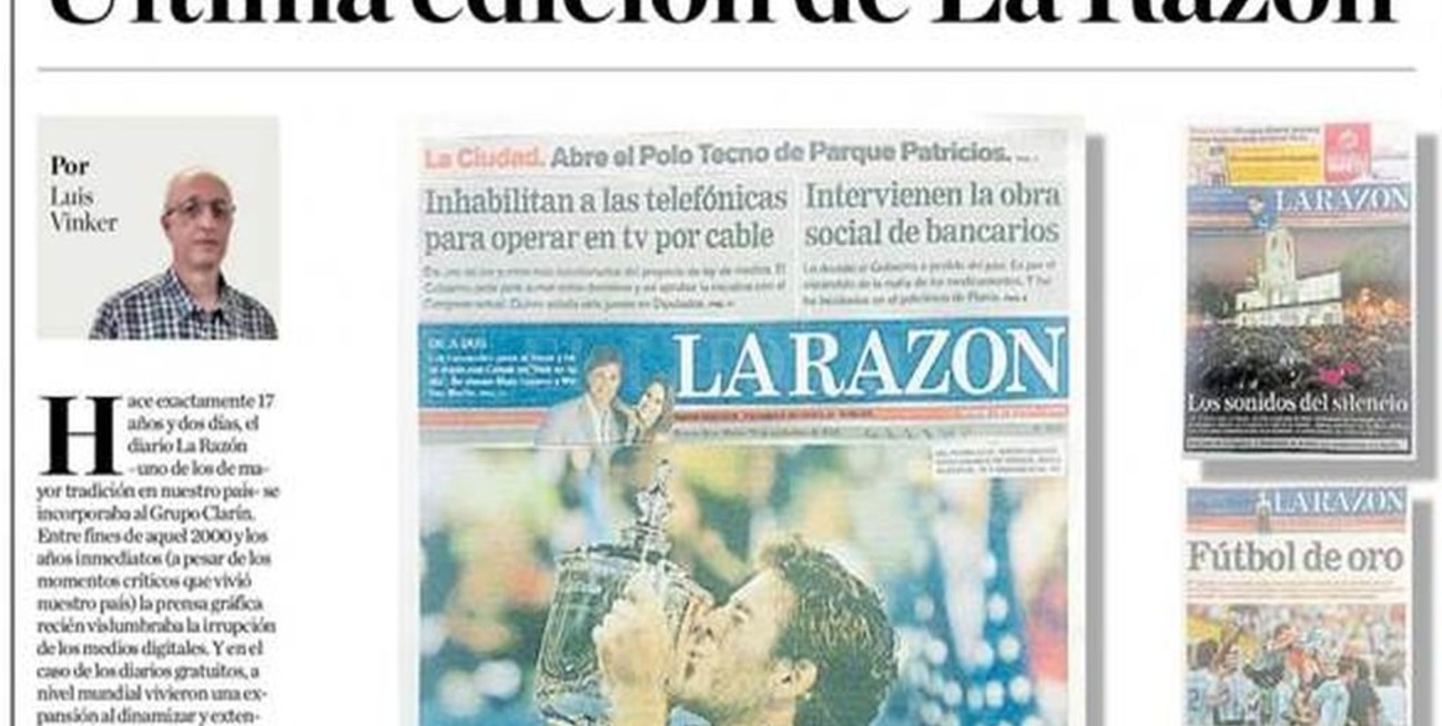 Cierra el diario "La Razón" tras 112 años de historia 