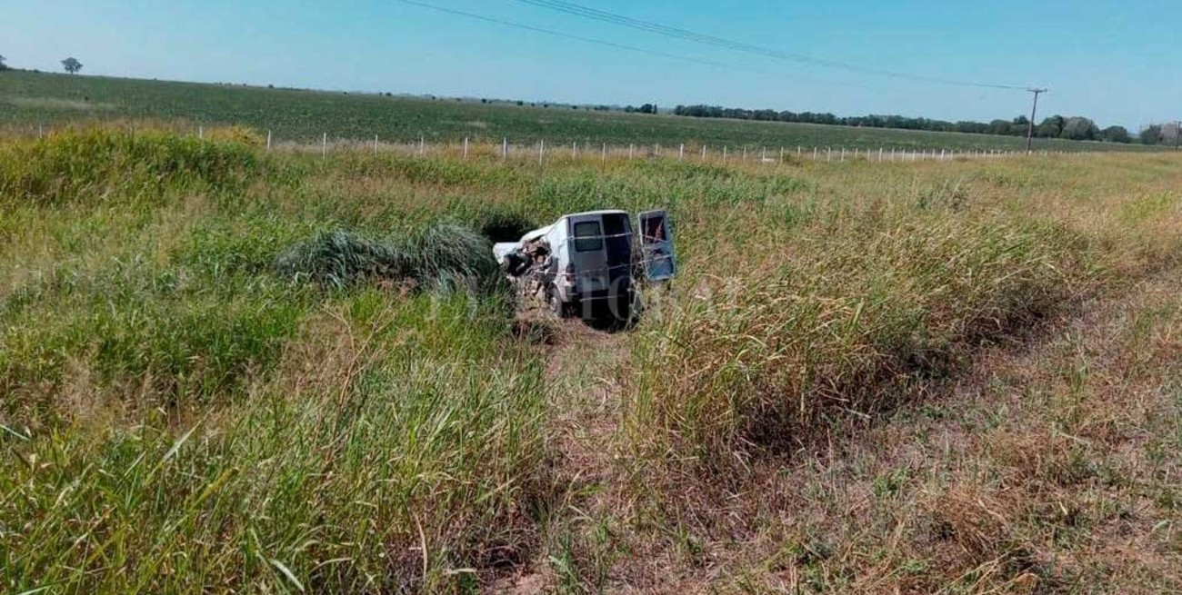 Herido grave tras un   choque en Armstrong