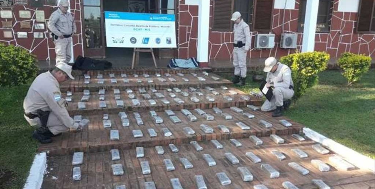 Más de una tonelada y media de marihuana secuestrada en Misiones