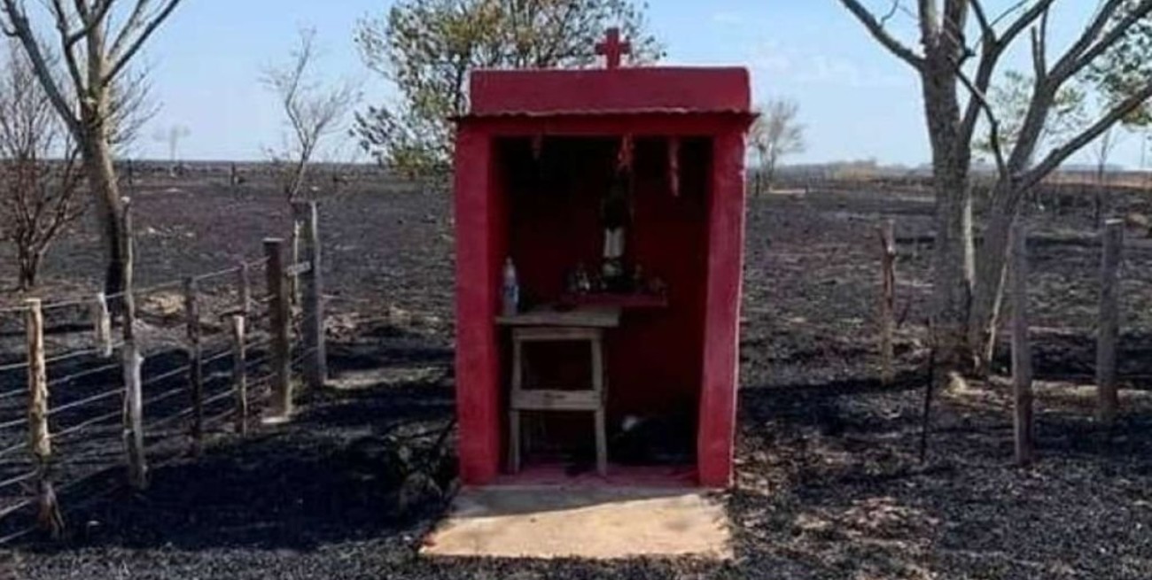 El santuario del Gauchito Gil quedó intacto en medio de los incendios en Corrientes 