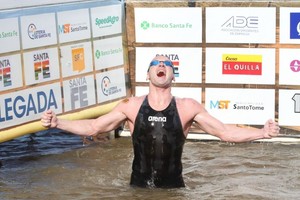Amancio Alem Bertola instantes posteriores a su llegada.