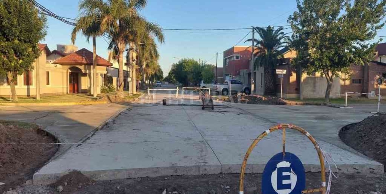 Humboldt: finalizó el primer tramo de pavimentación sobre calle Batistín Salvetti