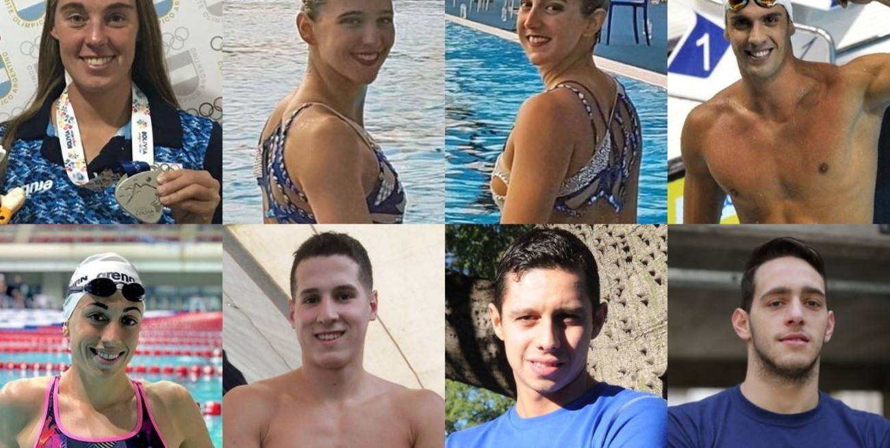 Ocho nadadores santafesinos representarán a la Argentina en los Panamericanos de Lima